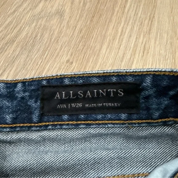AllSaints Ava Straight Women’s Jeans Size 26 Great Condition - Picture 4 of 6